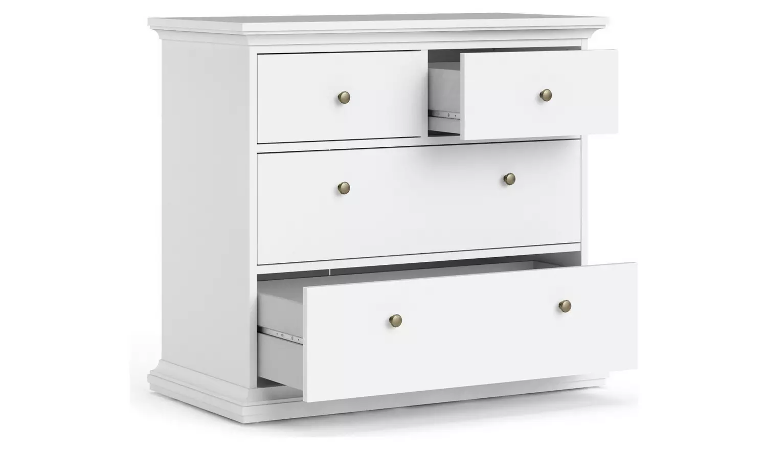 Tvilum Paris 4 Drawer Chest - White