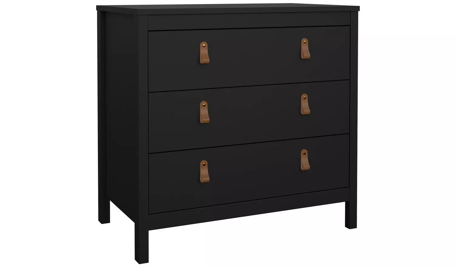 Tvilum Madrid 3 Drawer Chest - Black