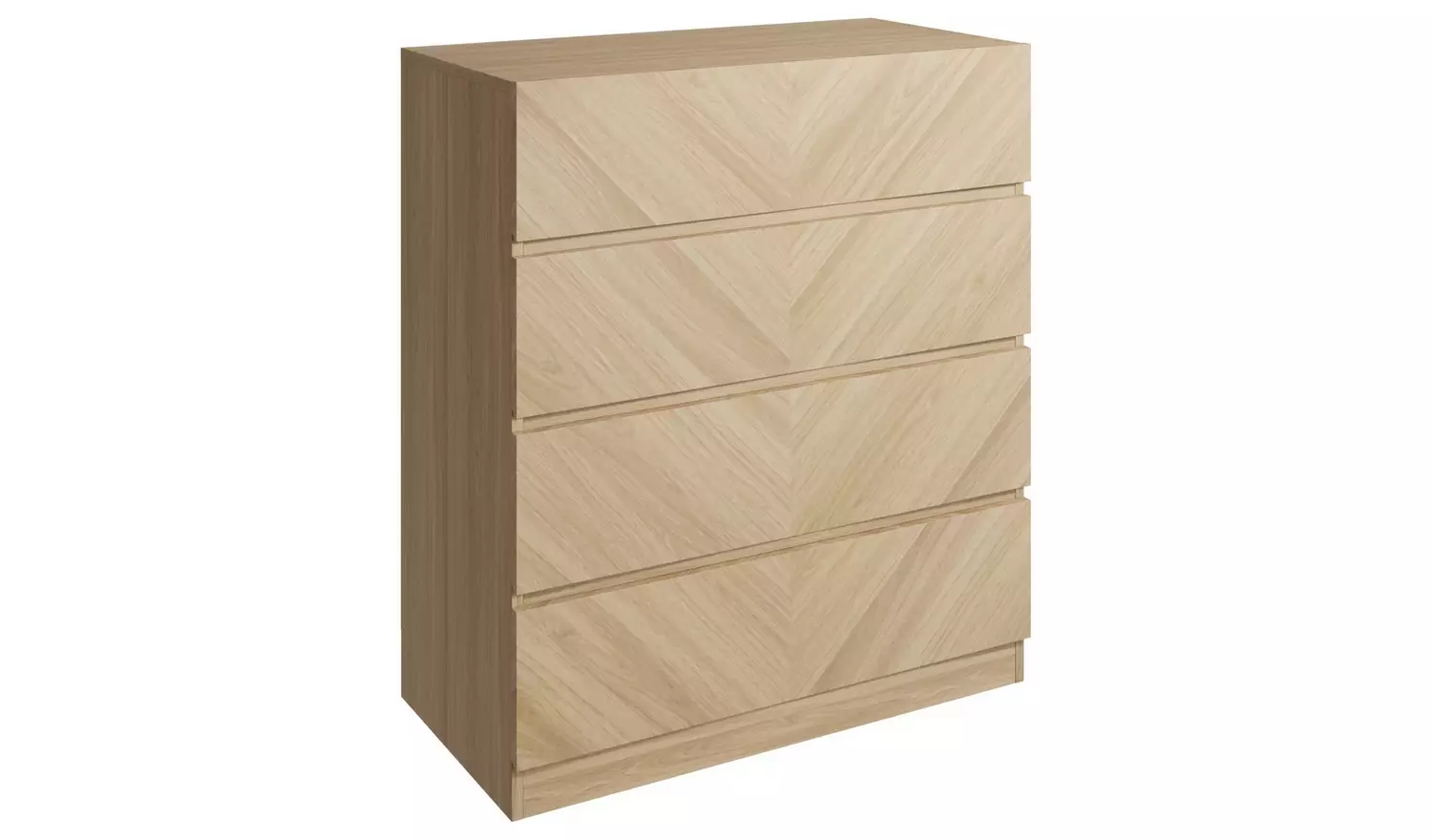 GFW Catania 4 Drawer Chest - Oak