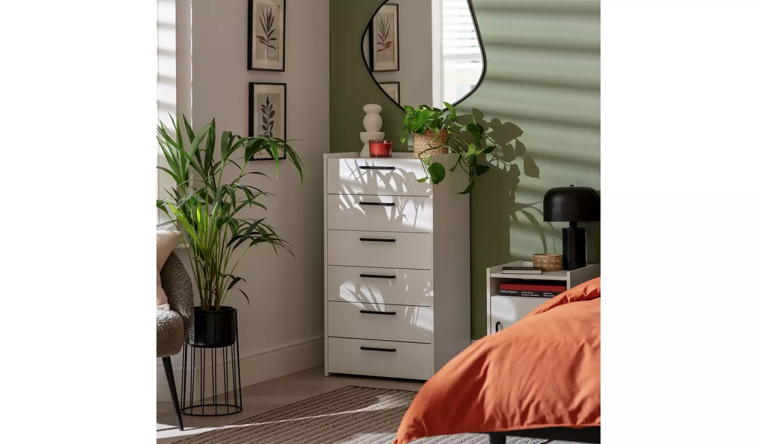 Habitat Oldham 6 Drawer Chest - White