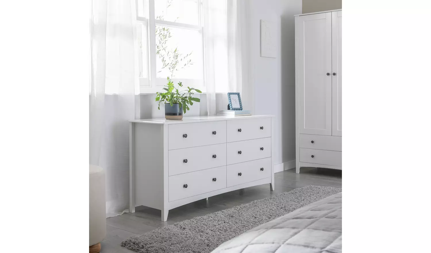Habitat Minato 6 Drawer Chest - White