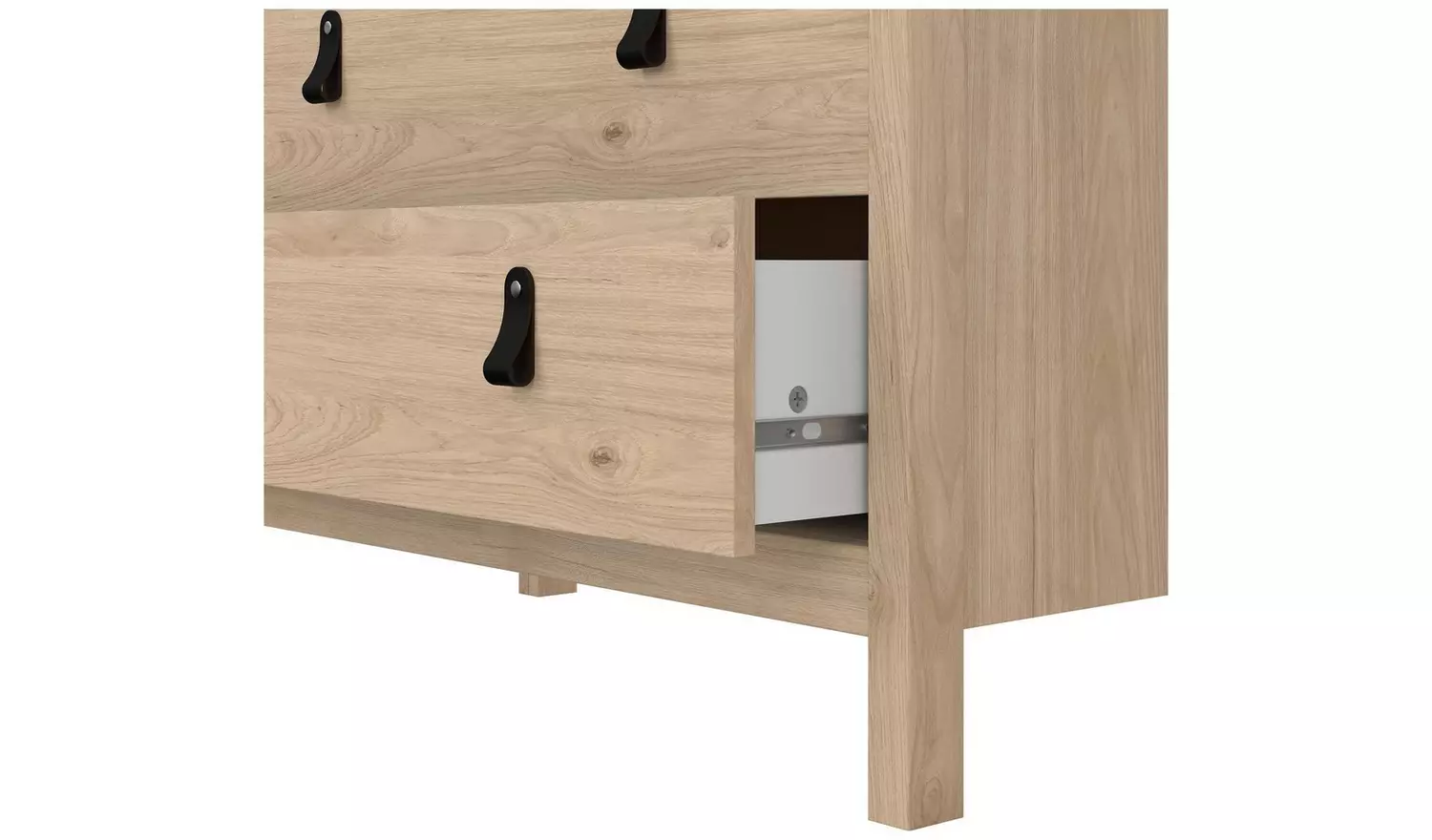 Tvilum Madrid 3 Drawer Chest - Oak
