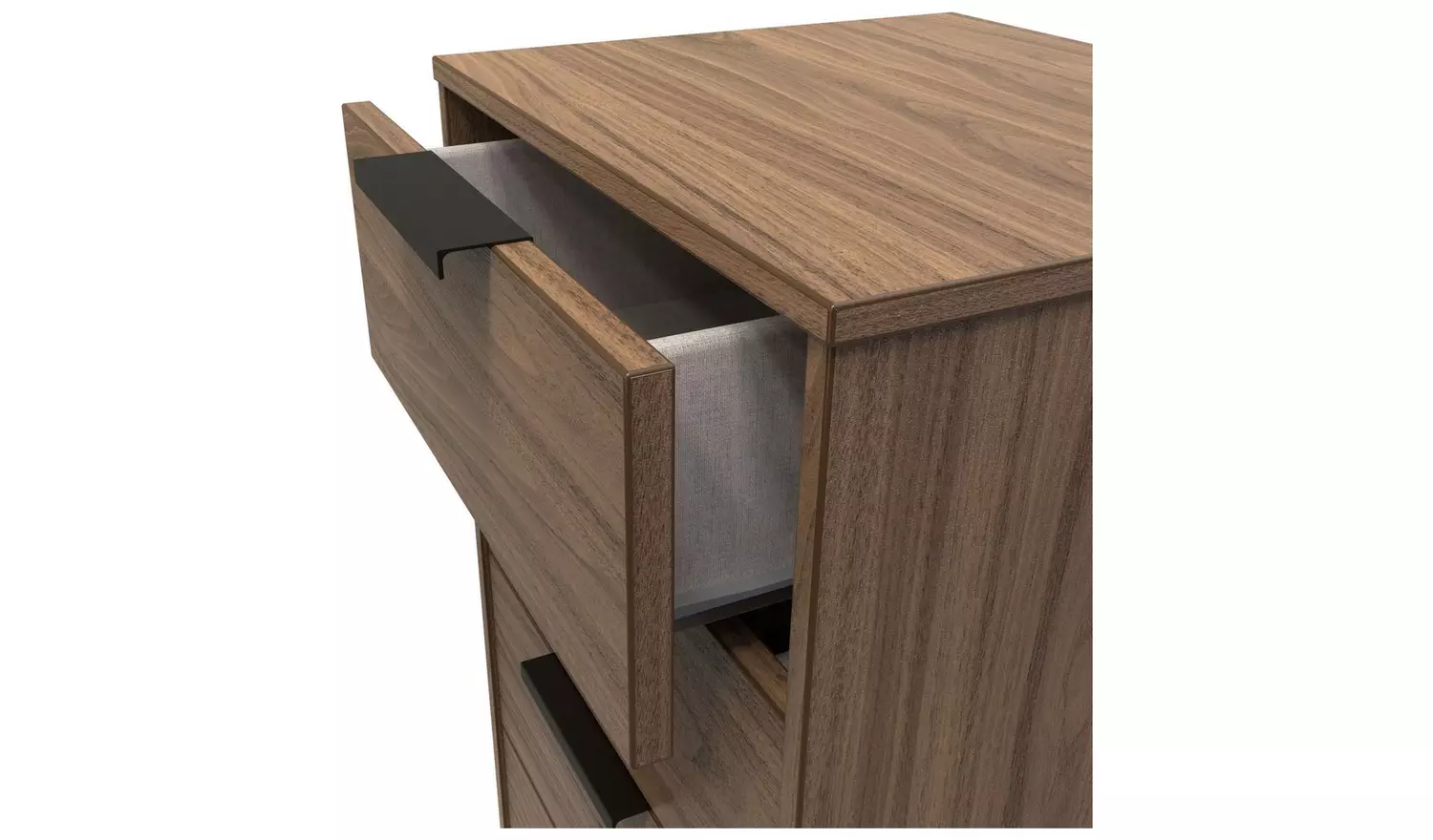 Livara Bergen 5 Drawer Tallboy - Walnut