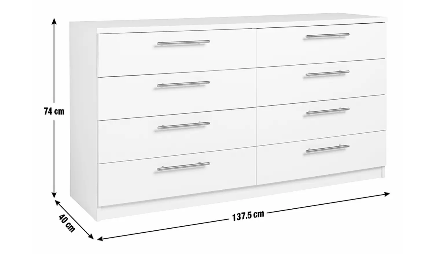 Argos Home Brisbane 8 Drawer Chest - Oak