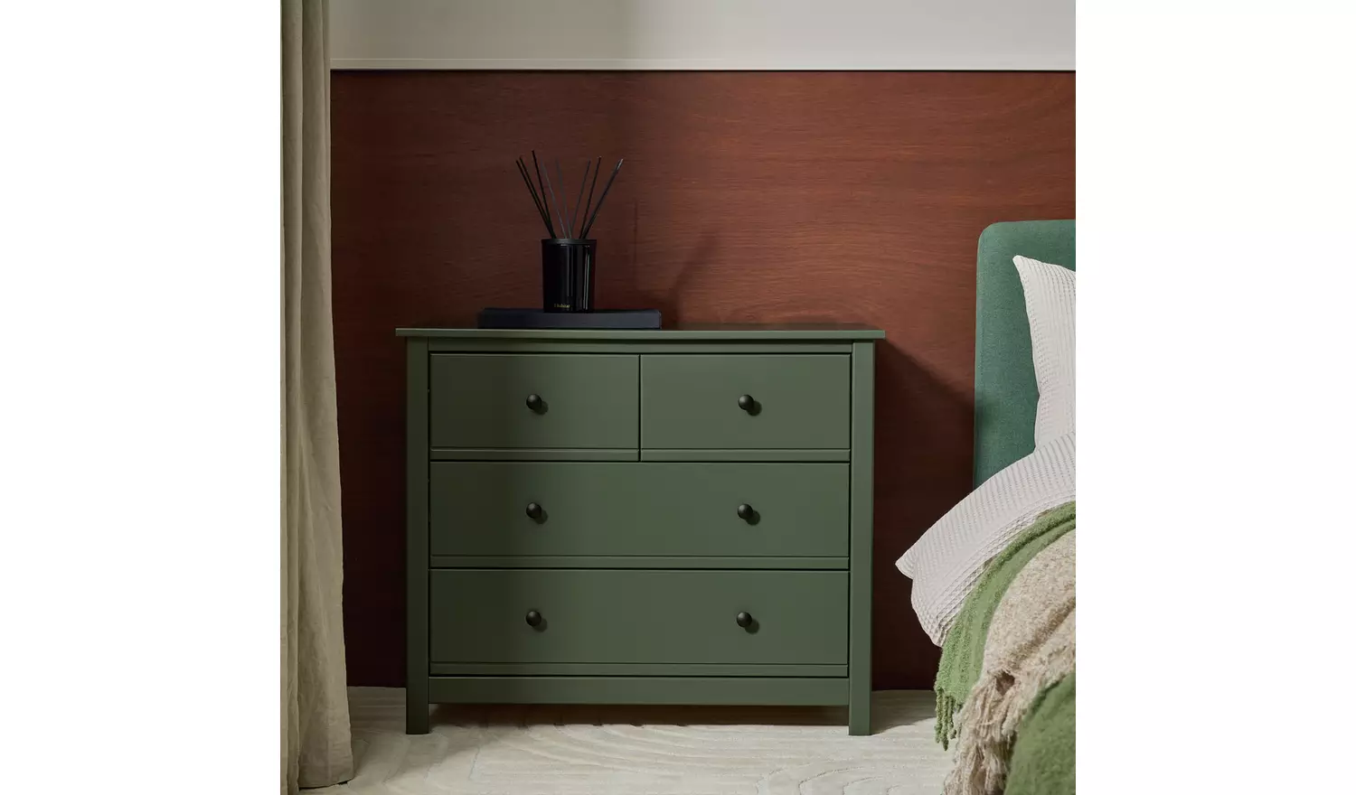 Habitat Brooklyn 4 Drawer Chest - Green