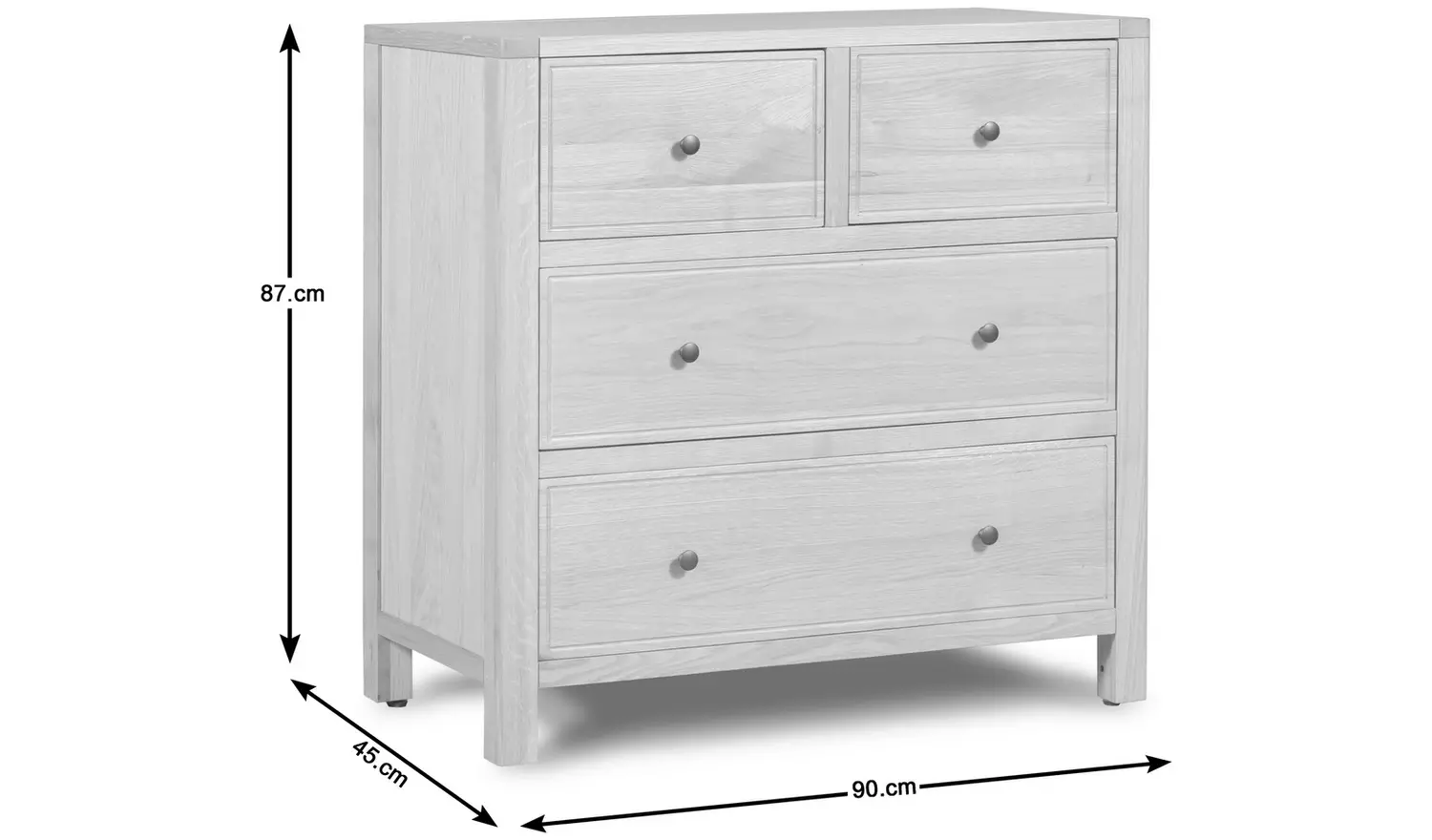 Habitat Finchley 4 Drawer Chest - Oak