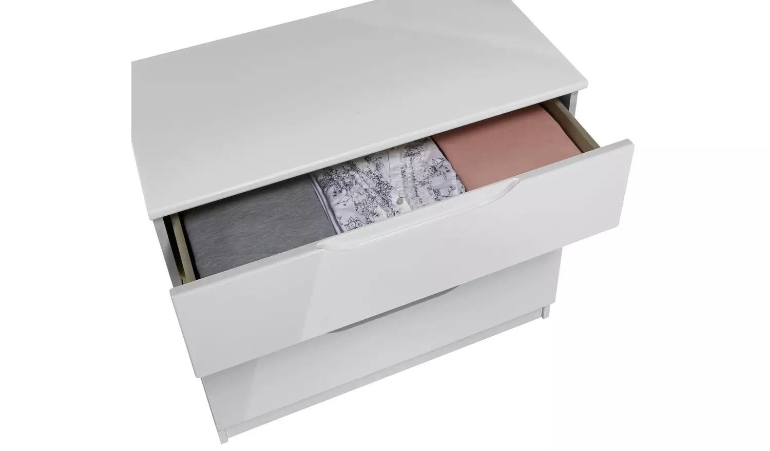 Legato 3 Drawer Chest - Grey Gloss