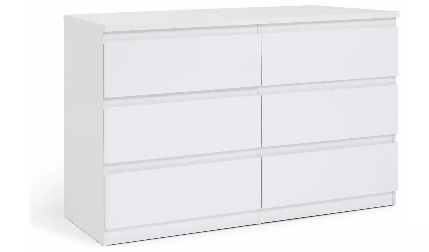 Argos Home Jenson 6 Drawer Chest - White Gloss