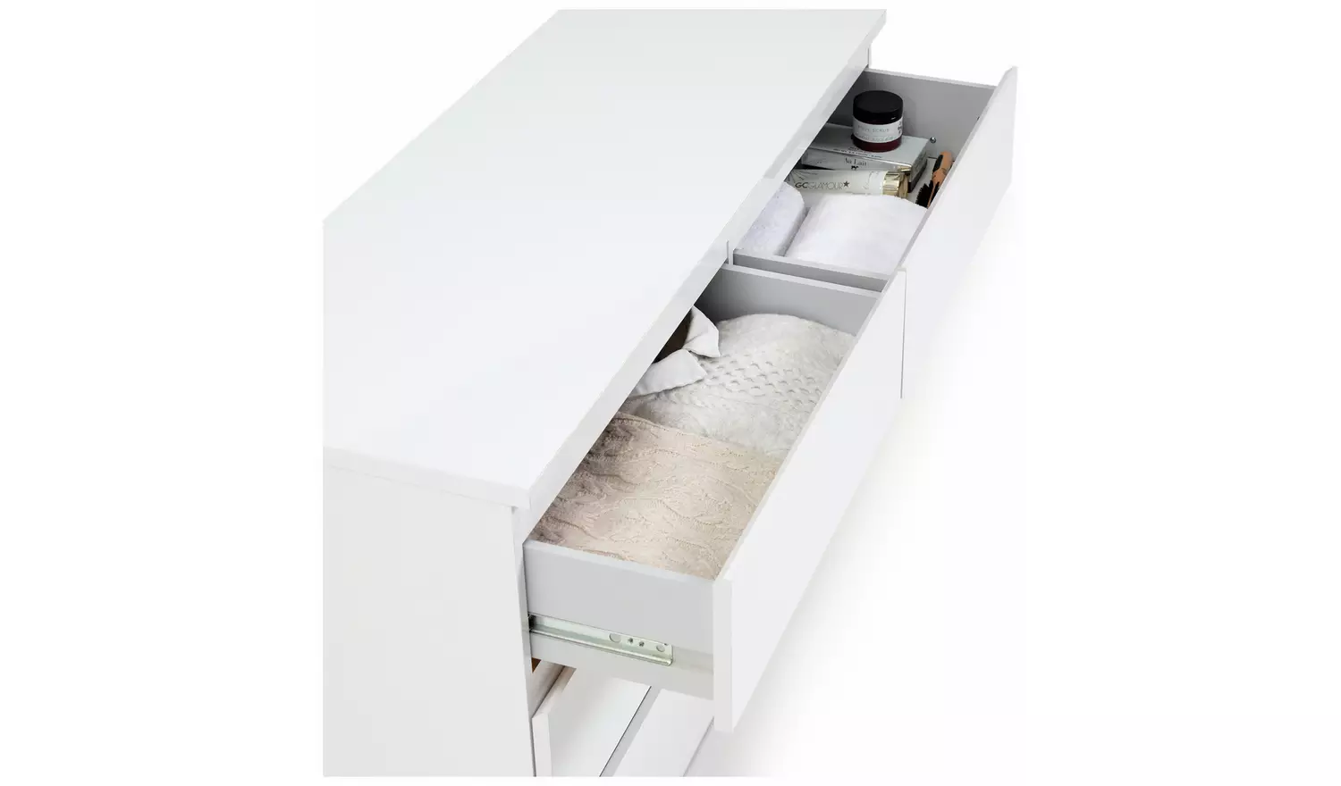 Argos Home Jenson 6 Drawer Chest - White Gloss