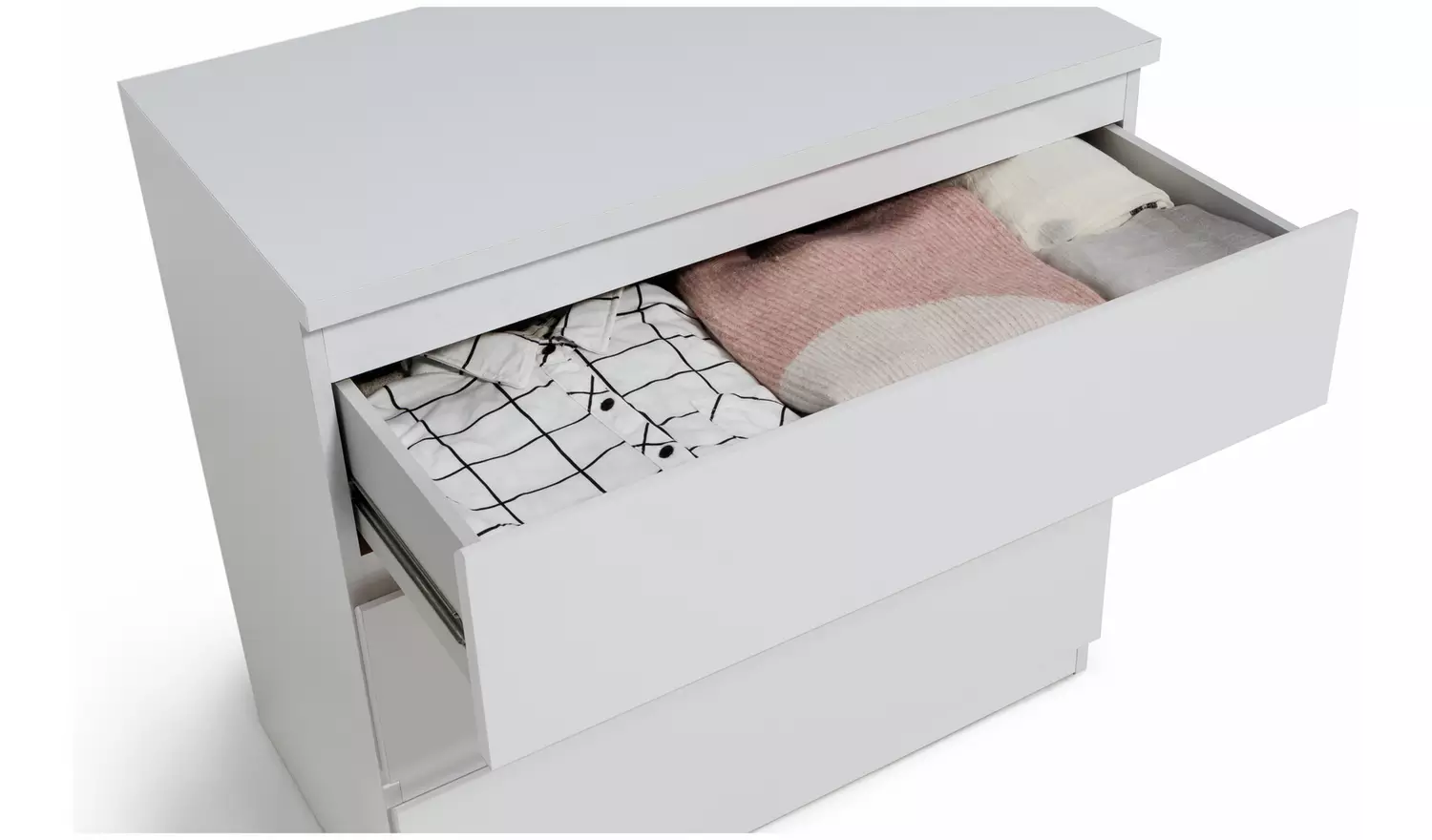 Argos Home Jenson 3 Drawer Chest - White Gloss