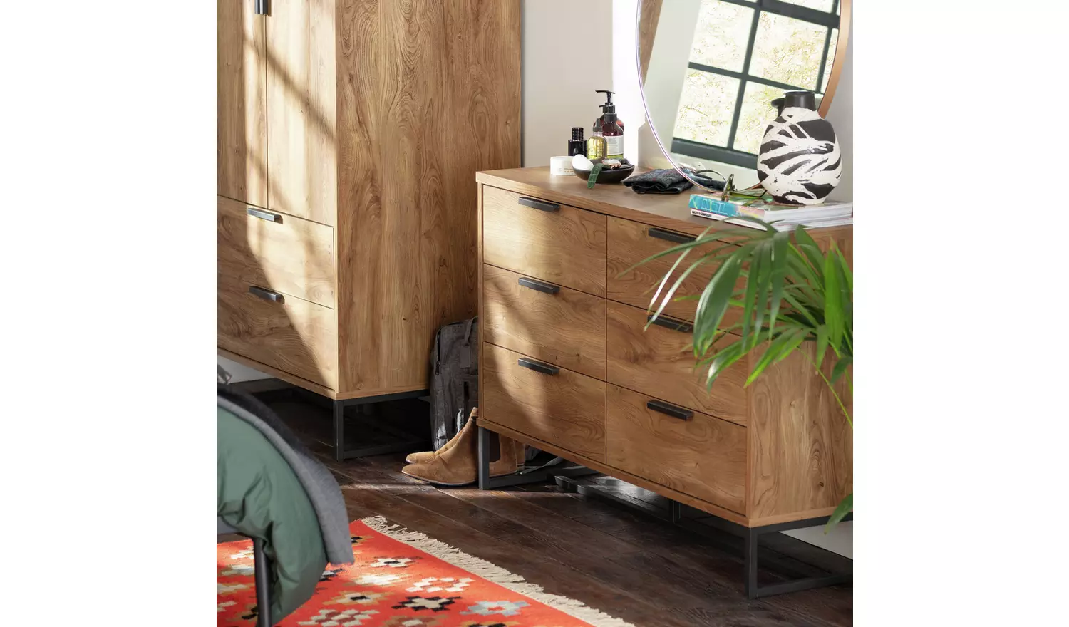 Habitat Nomad 6 Drawer Chest - Oak Effect