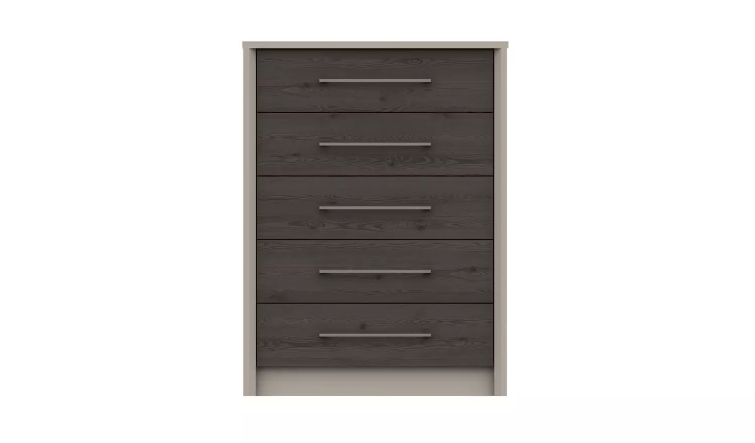 Lancaster 5 Drawer Chest - Dark Grey