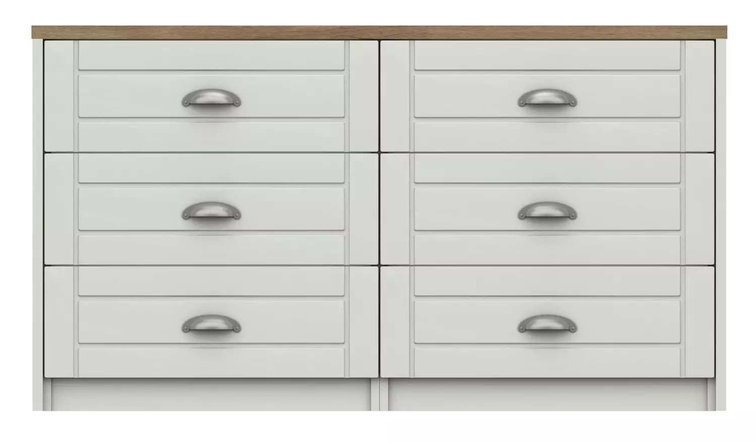 Kielder 6 Drawer Chest - White