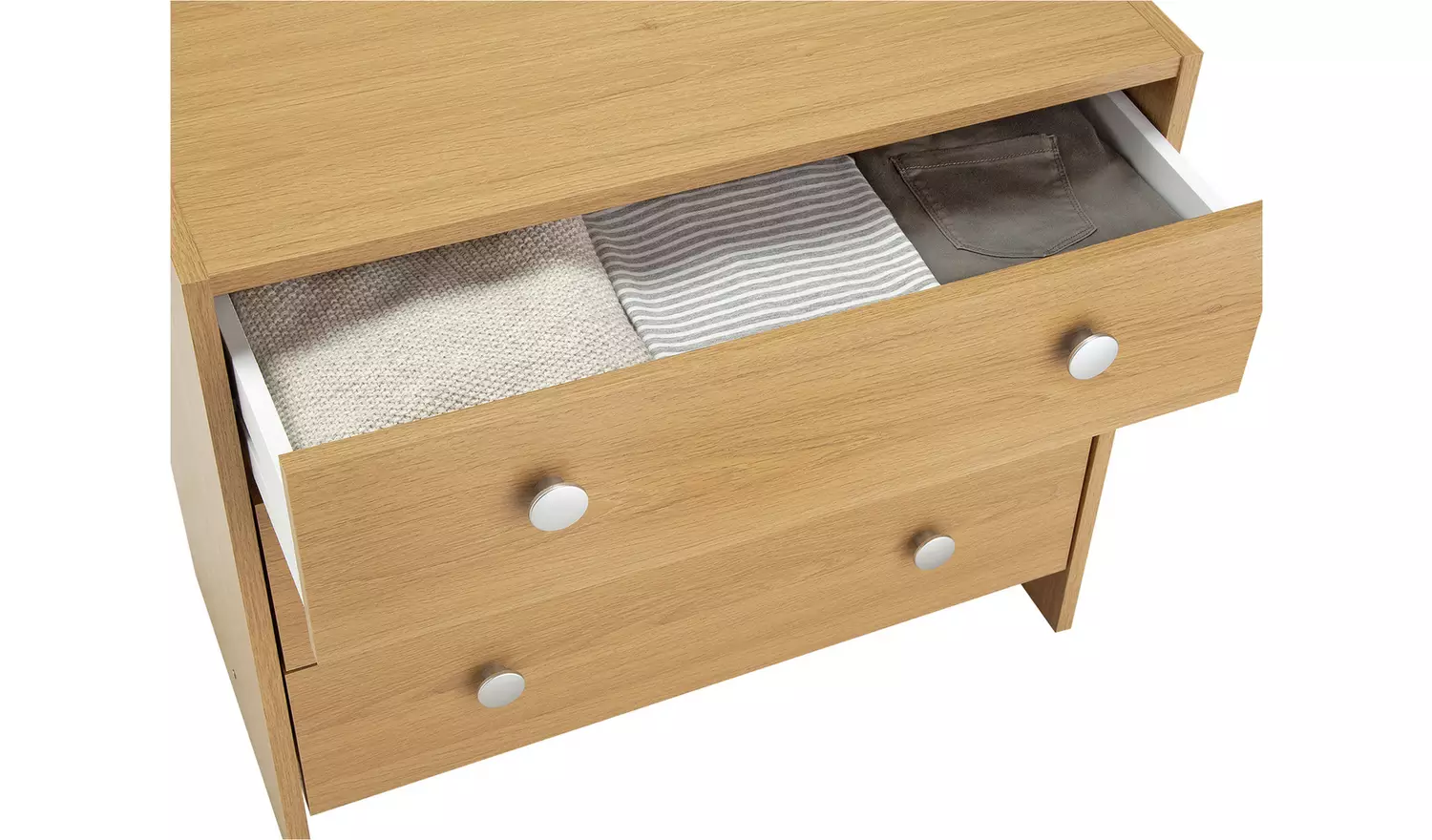 Argos Home Seville 3 Drawer Chest of Drawers - Oak Effect