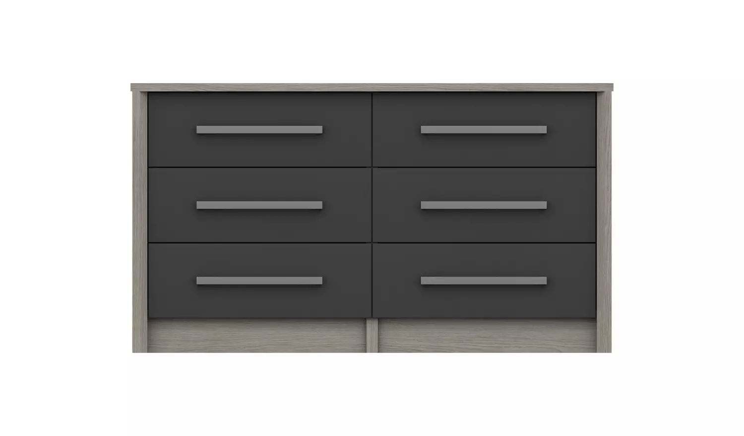 Grasmere 6 Drawer Chest - Dark Grey