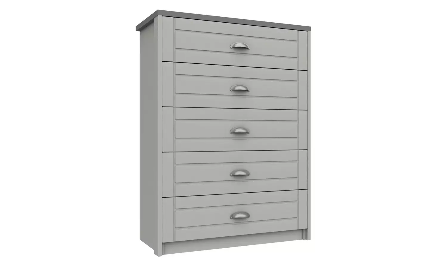 Kielder 5 Drawer Chest - Grey