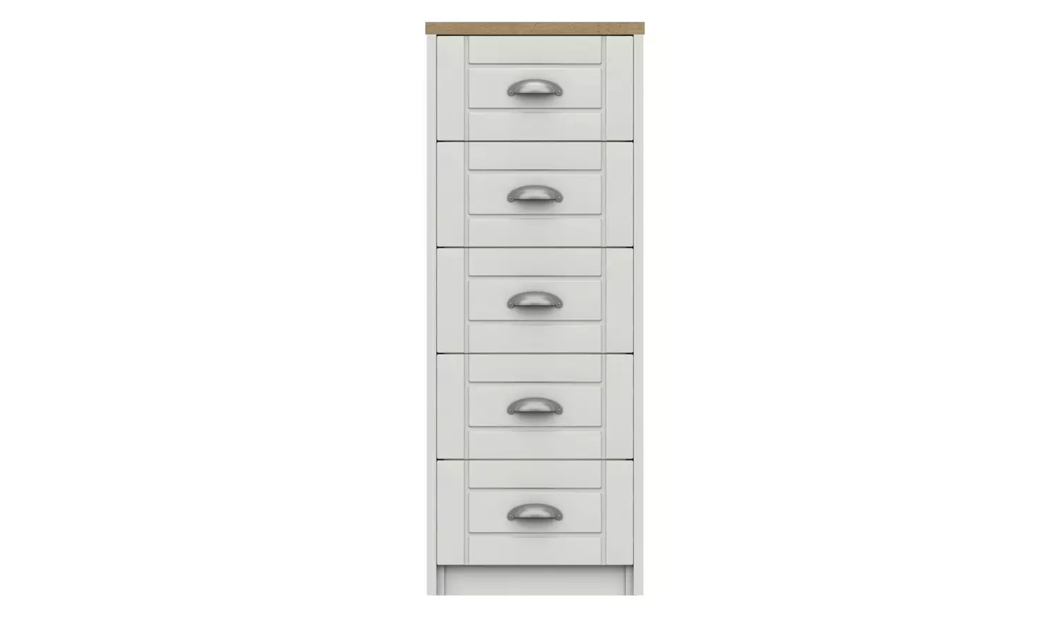 Kielder 5 Drawer Tallboy - White