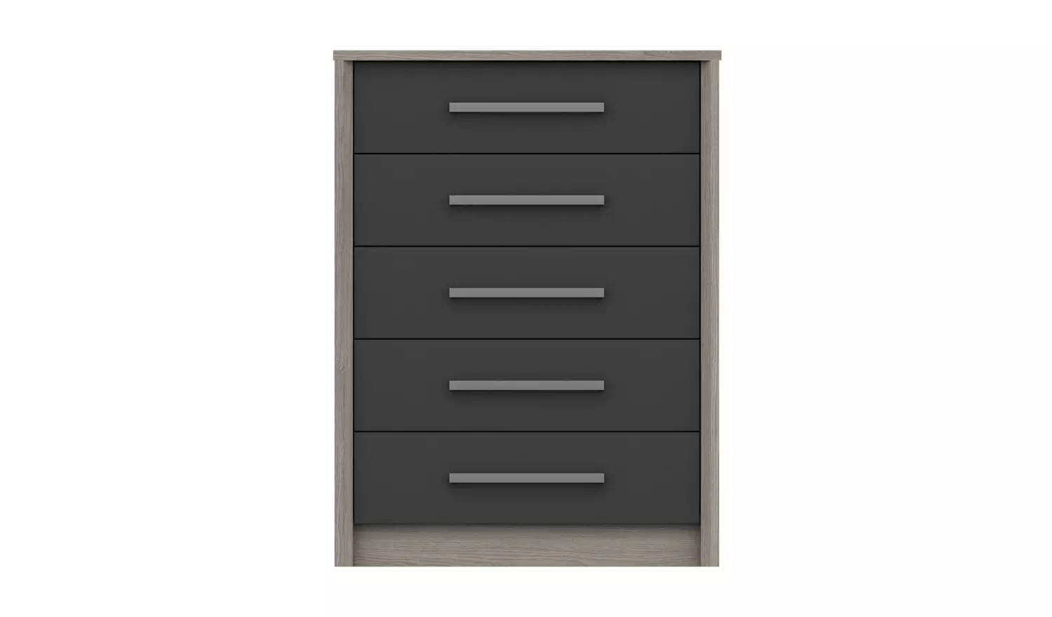 Grasmere 5 Drawer Chest - Dark Grey
