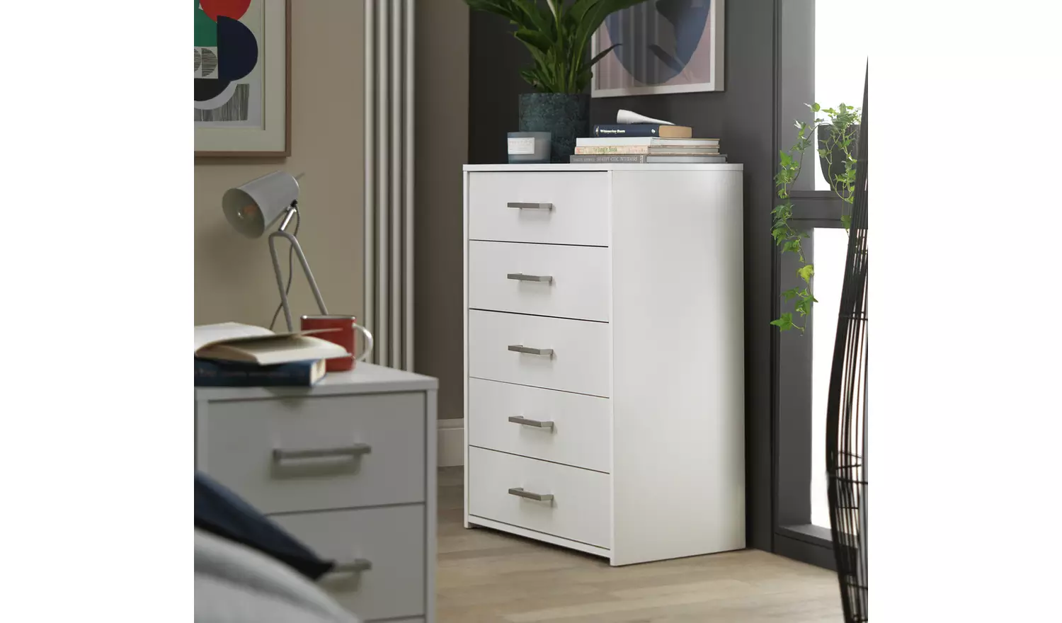Argos Home Oslo 5 Drawer Chest - White