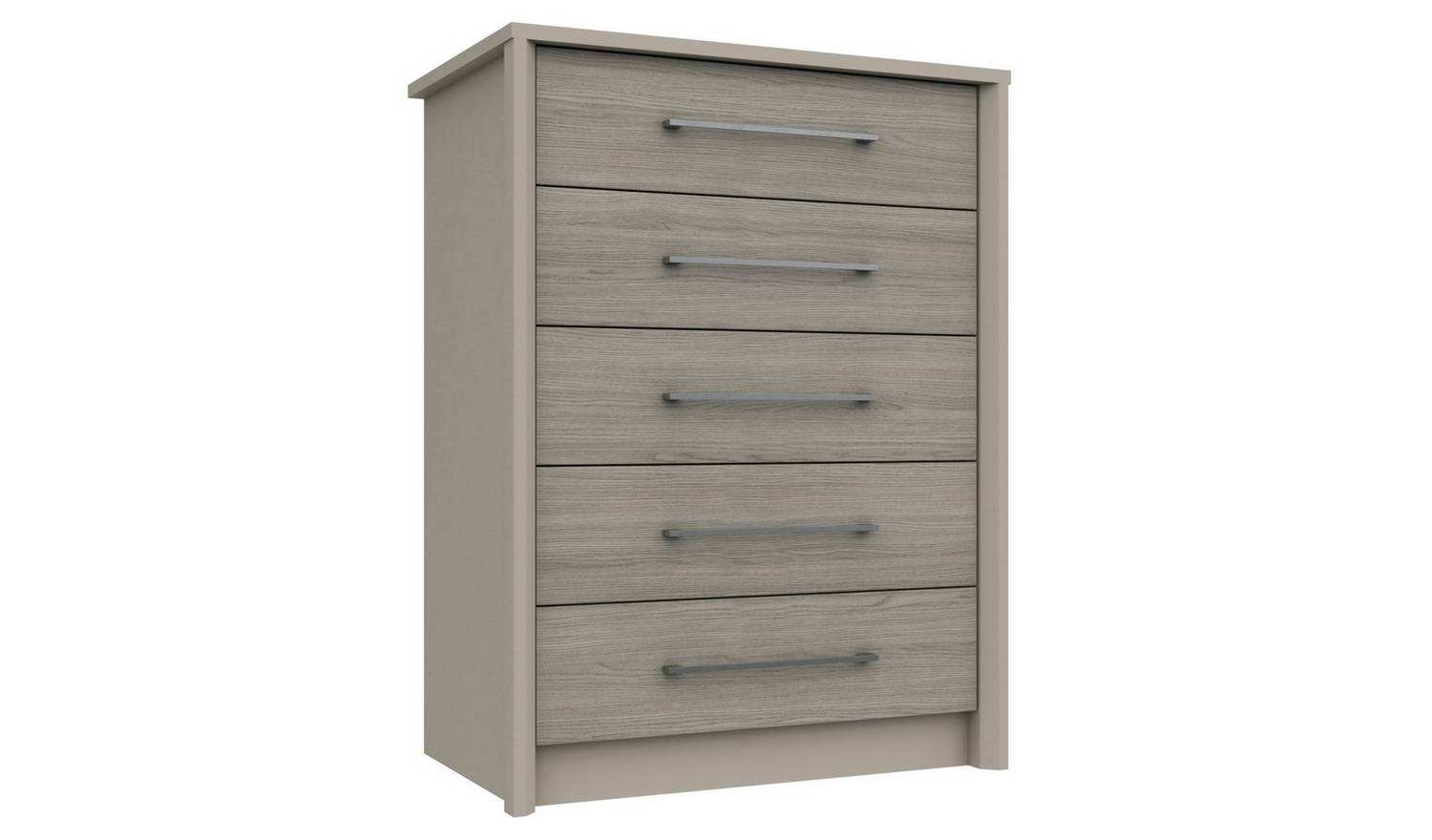 Lancaster 5 Drawer Chest - Grey