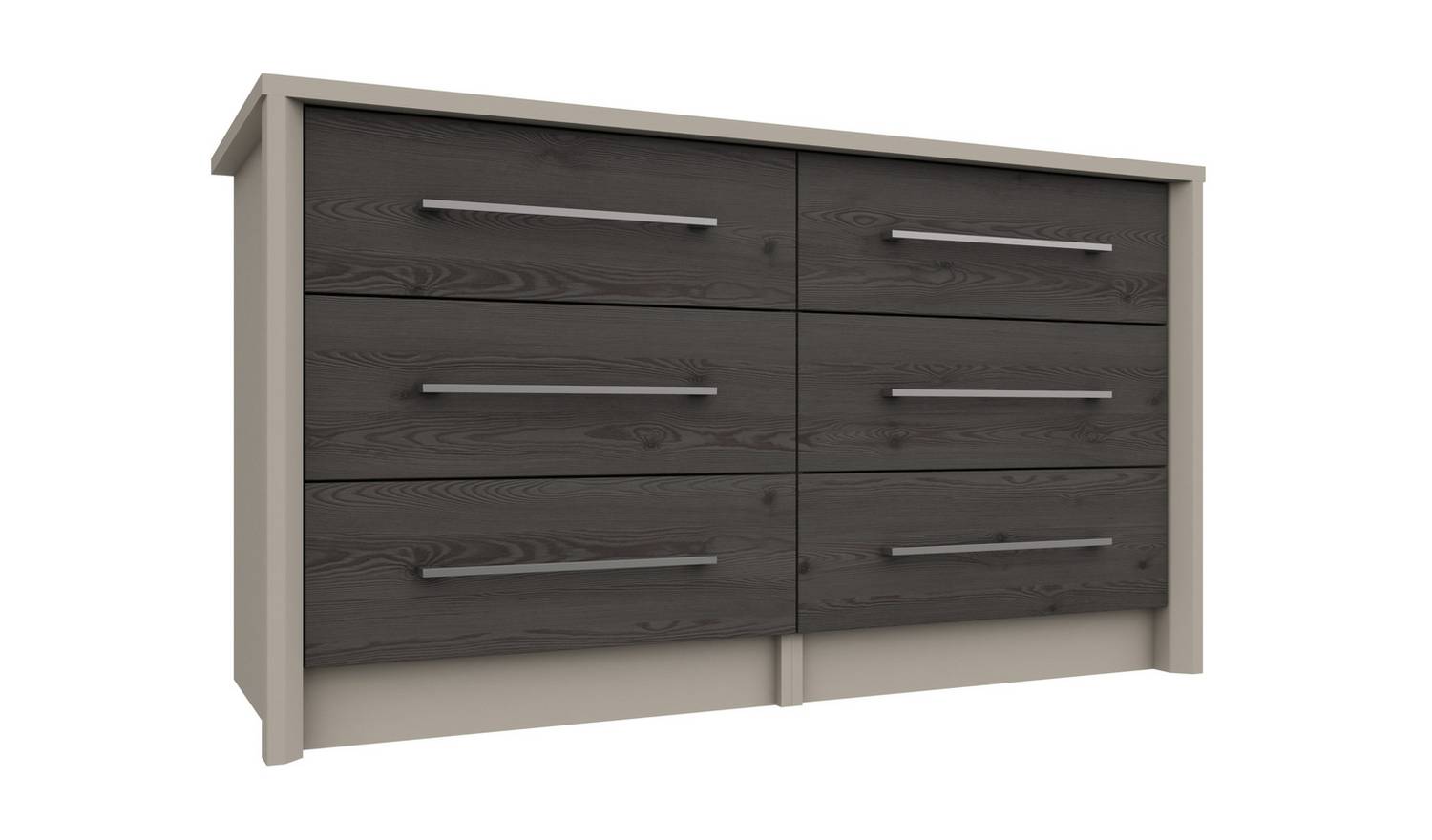 Lancaster 6 Drawer Chest - Dark Grey