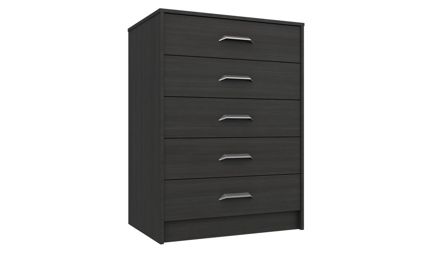 Ashdown 5 Drawer Chest - Dark Grey