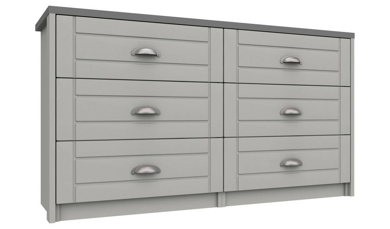 Kielder 6 Drawer Chest - Grey