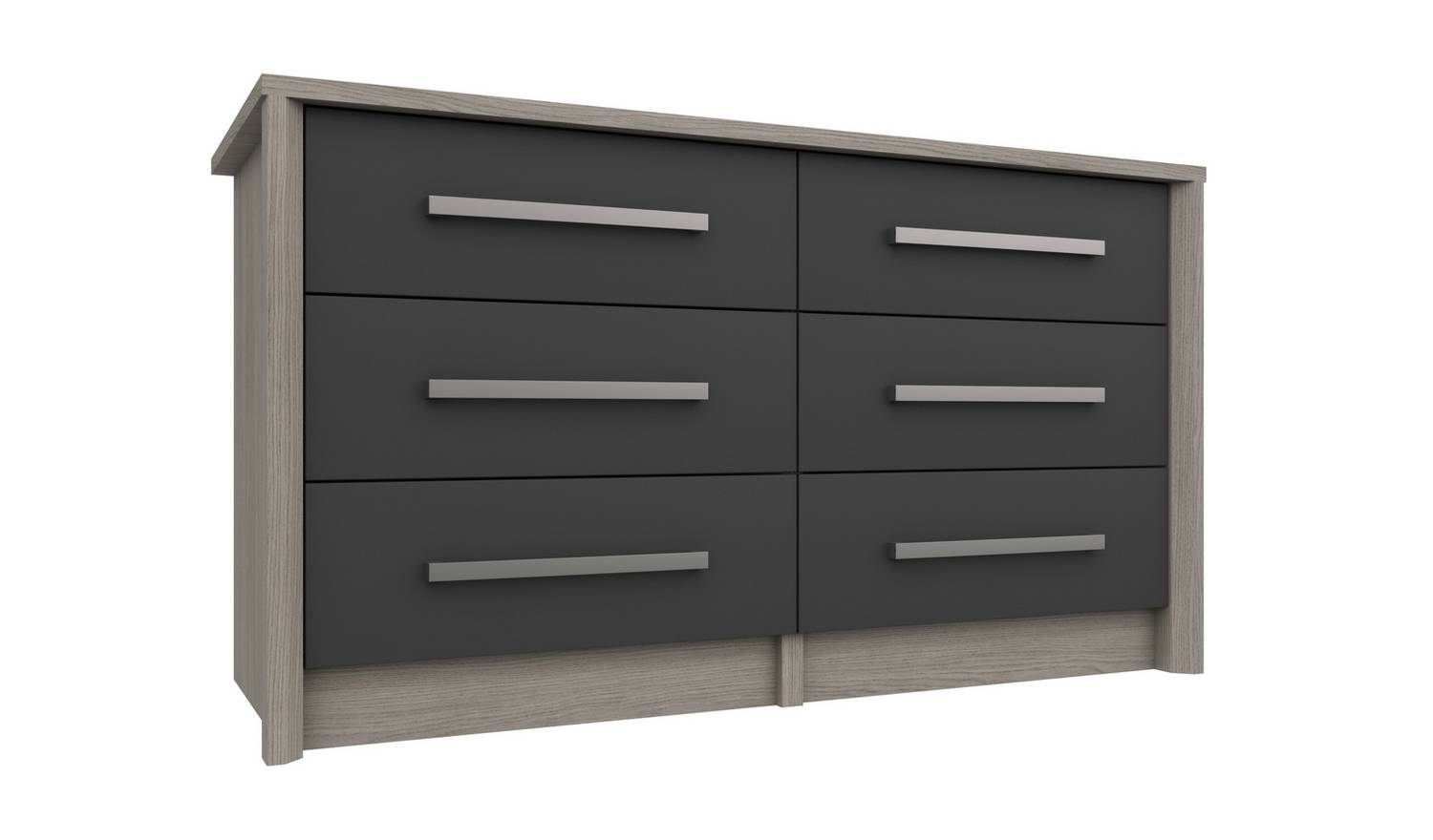 Grasmere 6 Drawer Chest - Dark Grey