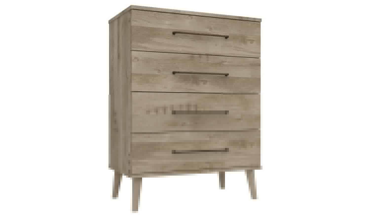 Sherwood 4 Drawer Chest - Oak