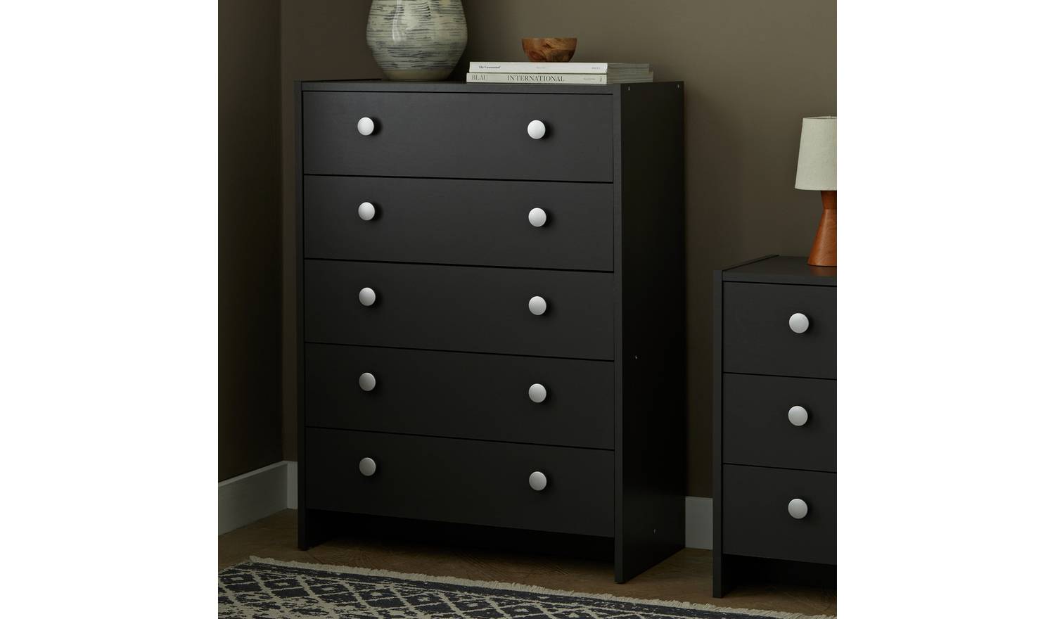Argos Home Seville 5 Drawer Chest - Anthracite