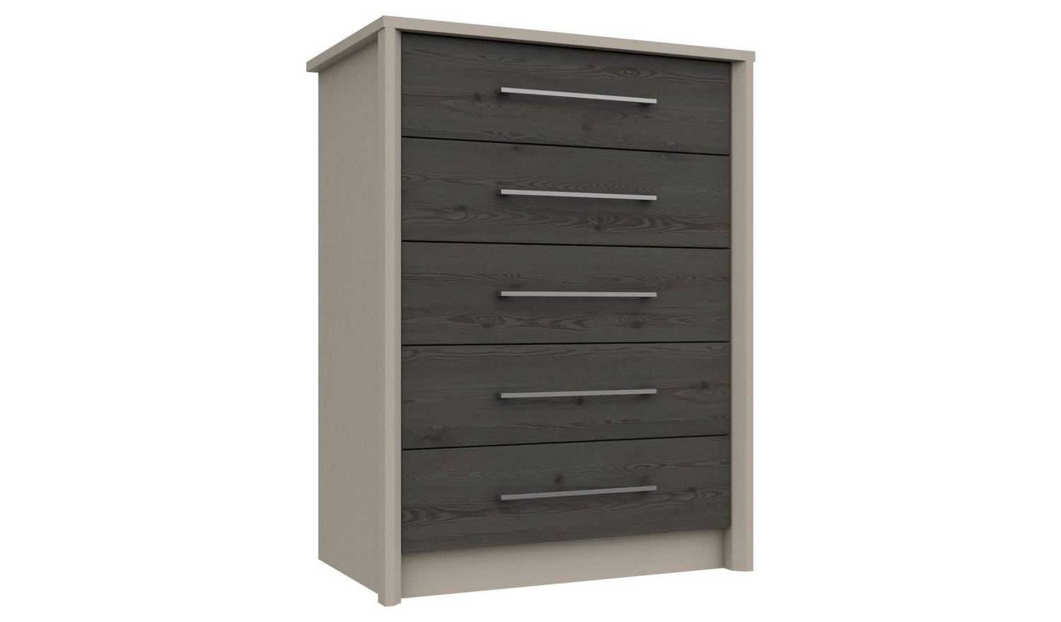 Lancaster 5 Drawer Chest - Dark Grey