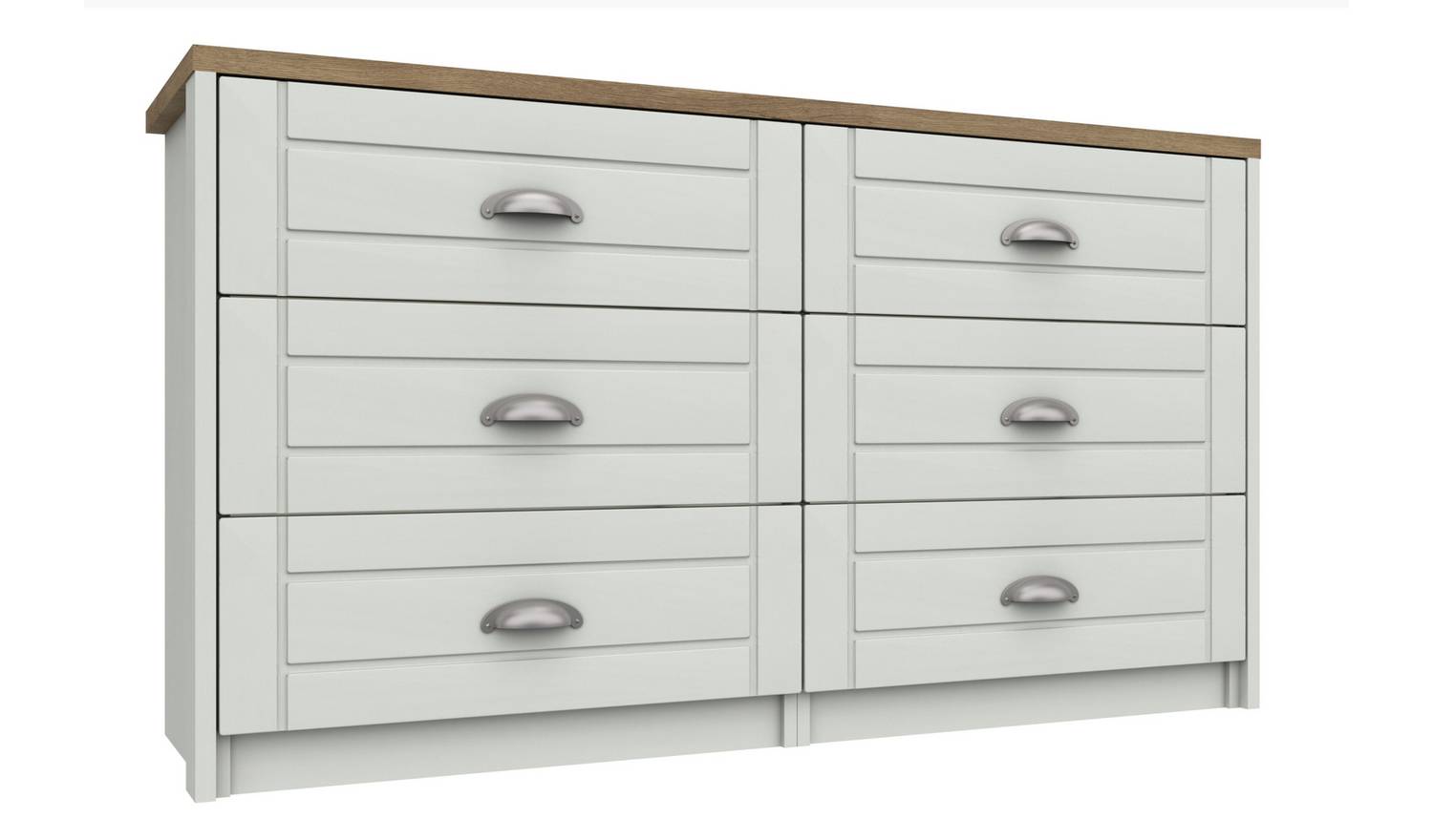 Kielder 6 Drawer Chest - White