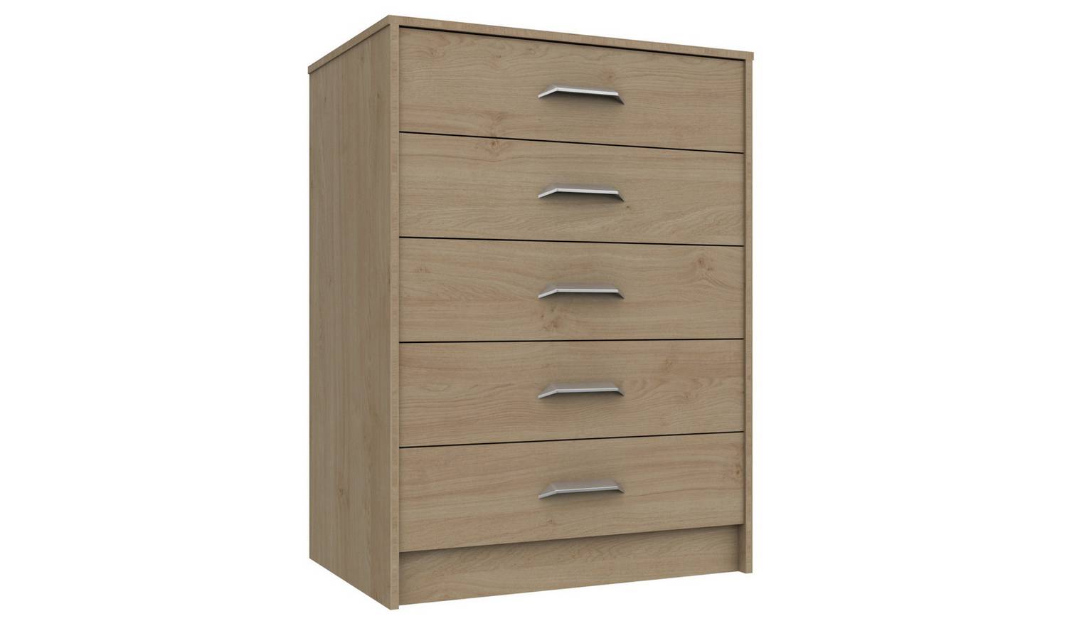 Ashdown 5 Drawer Chest - Oak Effect