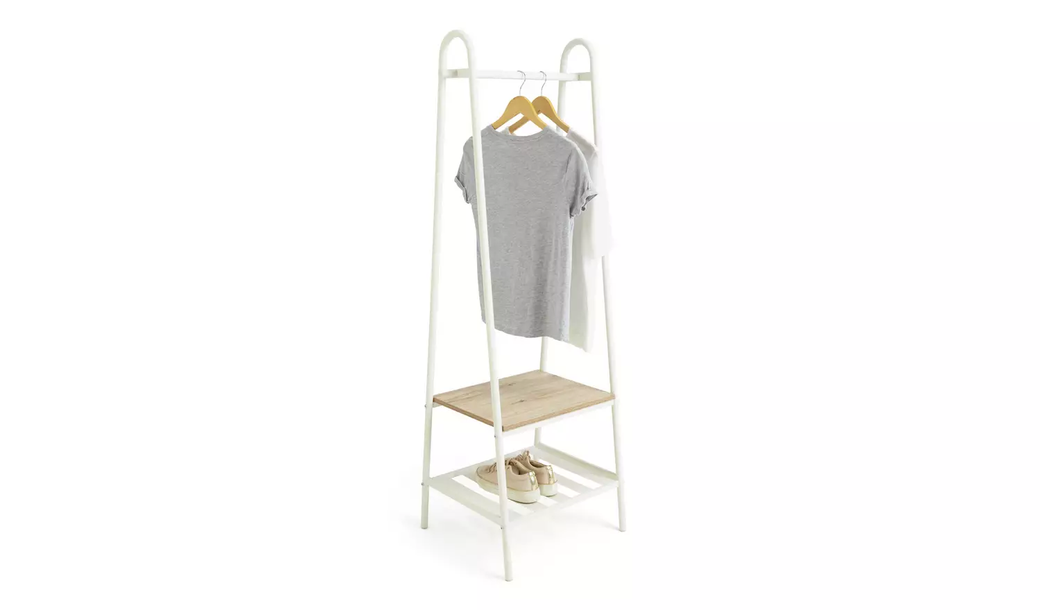 Habitat Turner Single Clothes Rail - White