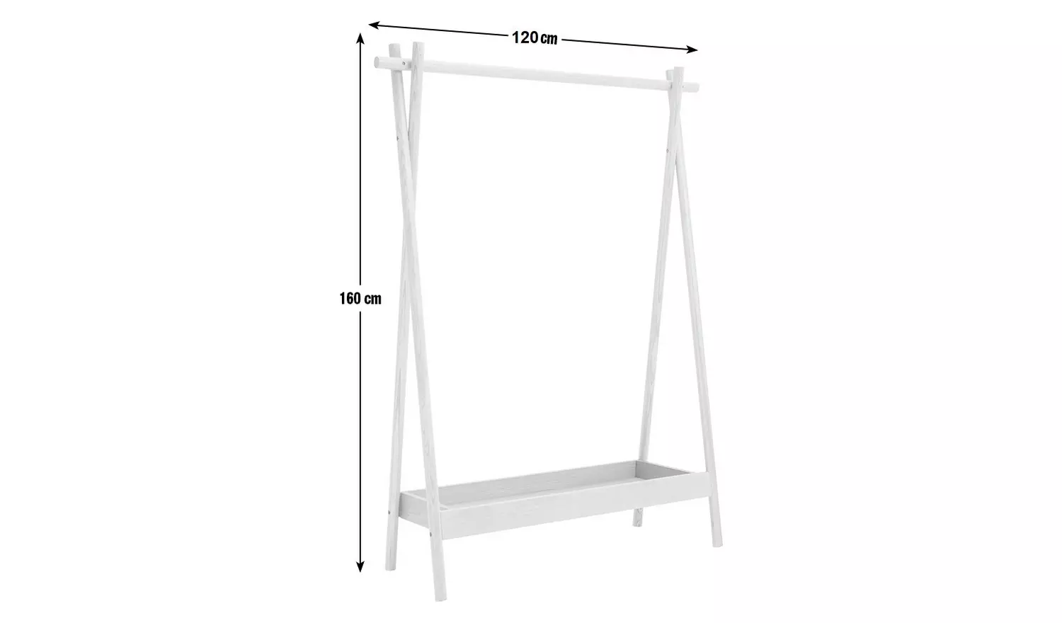 Habitat Akari Wooden Clothes Rail - Wood