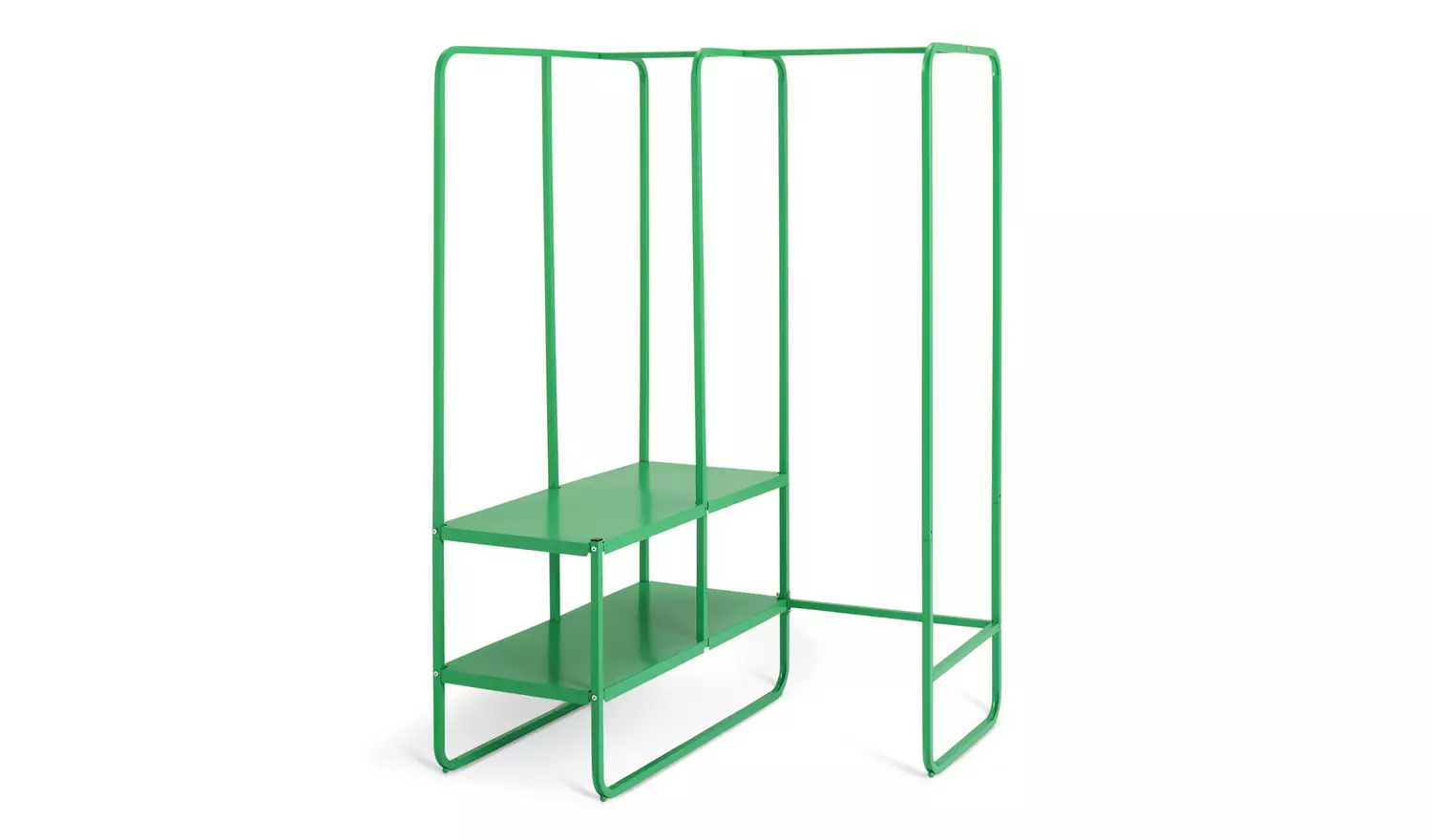 Habitat Lorelei 2 Shelves Rail Corner - Green