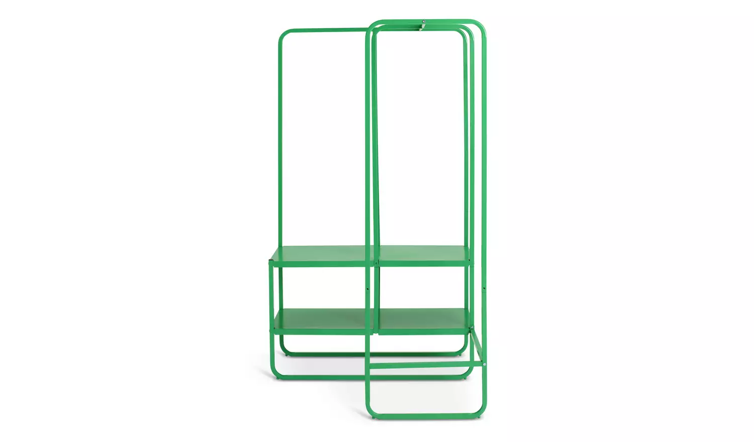 Habitat Lorelei 2 Shelves Rail Corner - Green