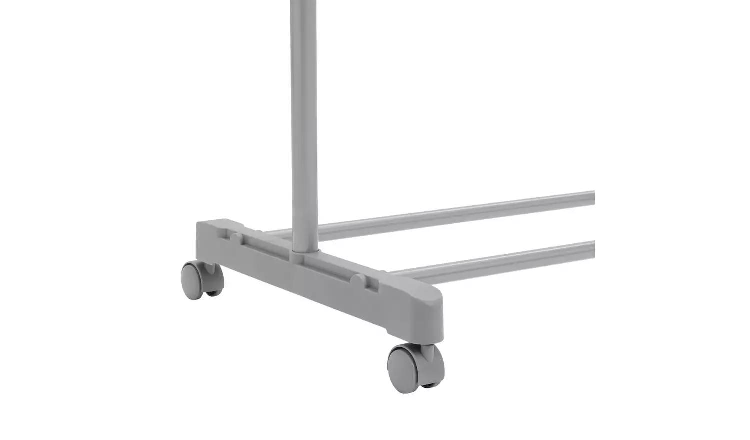 Argos Home Double Clothes Rail - Grey And Chrome