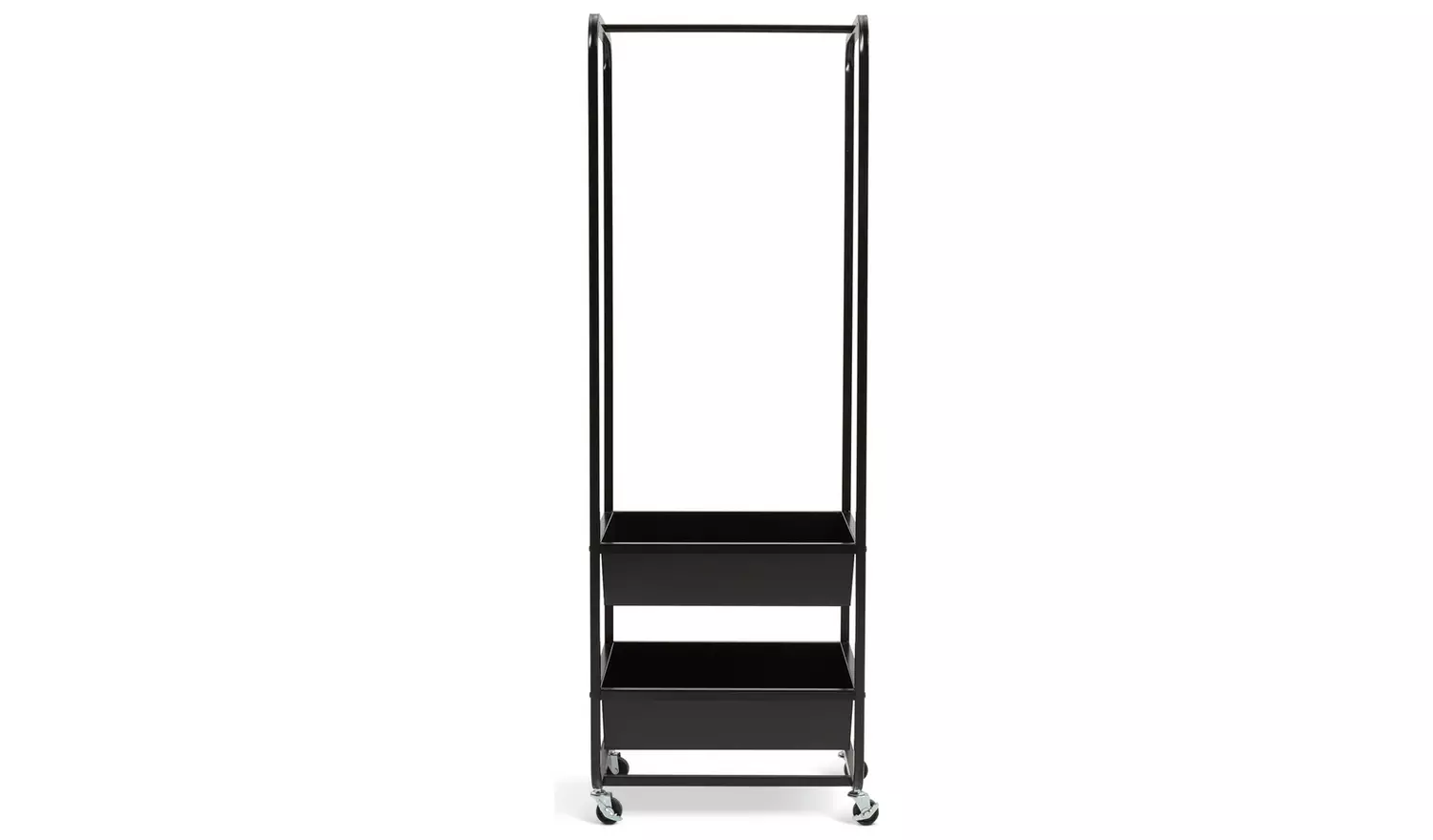 Habitat Lorelei Single 2 Drawer Clothes Rail - Black