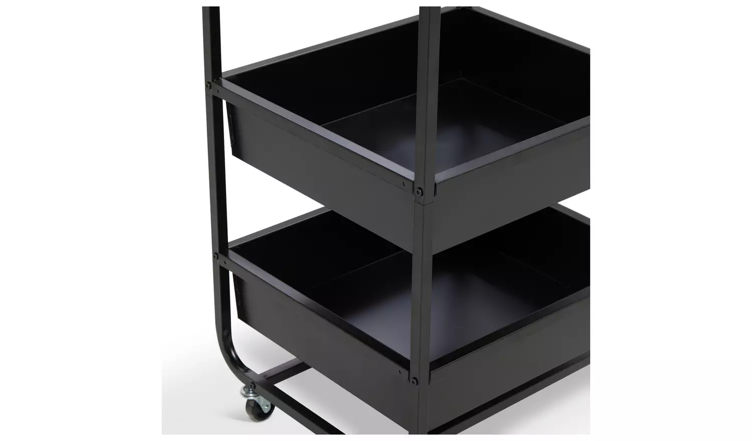 Habitat Lorelei Single 2 Drawer Clothes Rail - Black