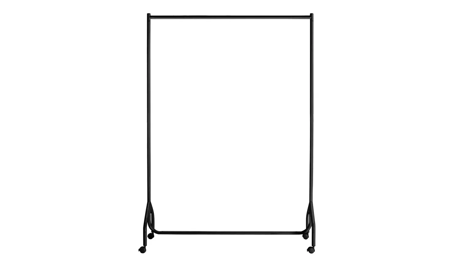 Argos Home Heavy Duty Single 4 Feet Clothes Rail- Black