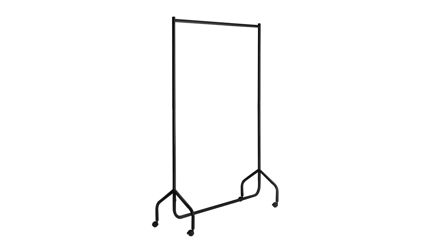 Argos Home Heavy Duty Single 4 Feet Clothes Rail- Black