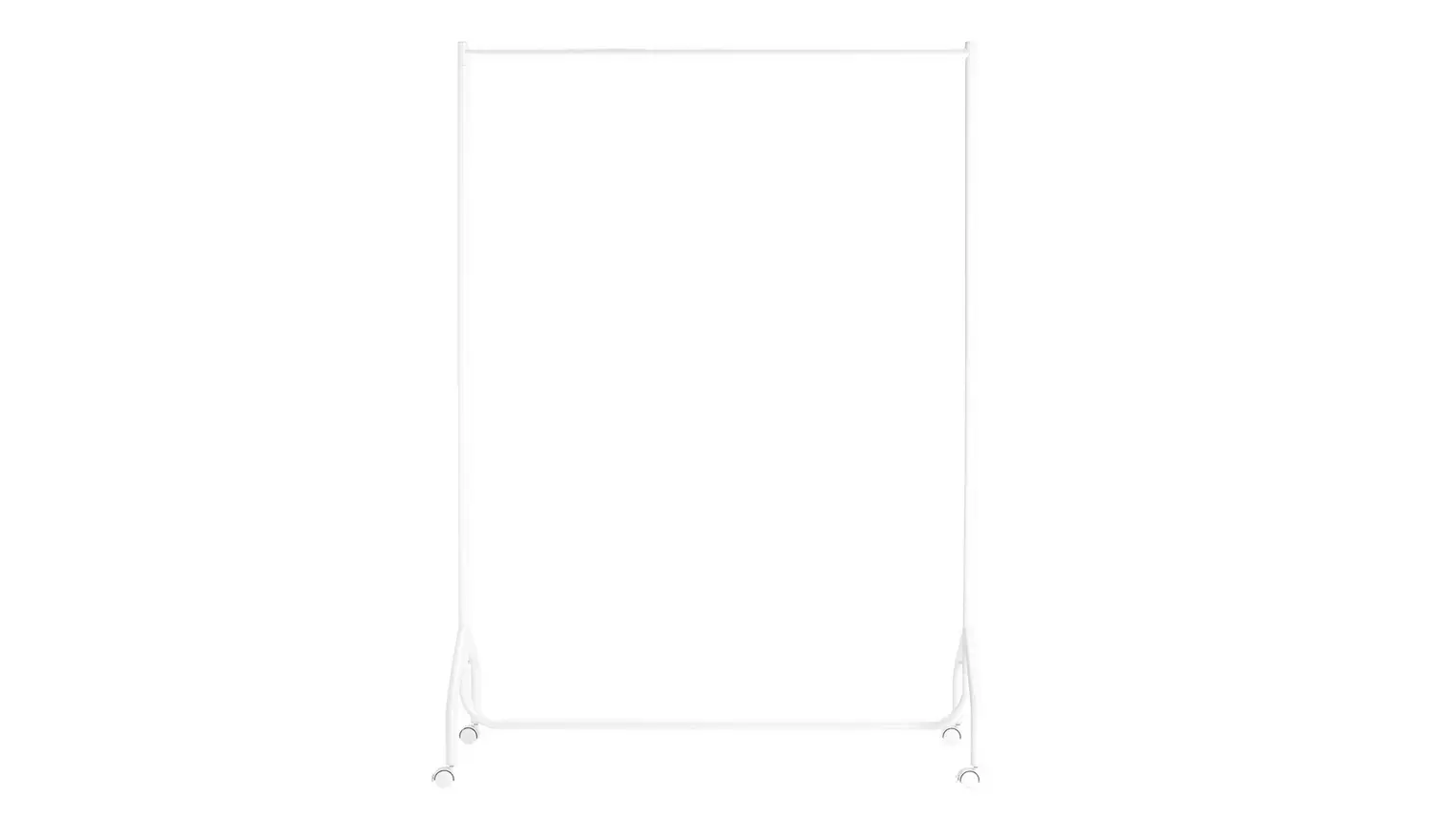 Argos Home Heavy Duty Single 4 Feet Clothes Rail- White