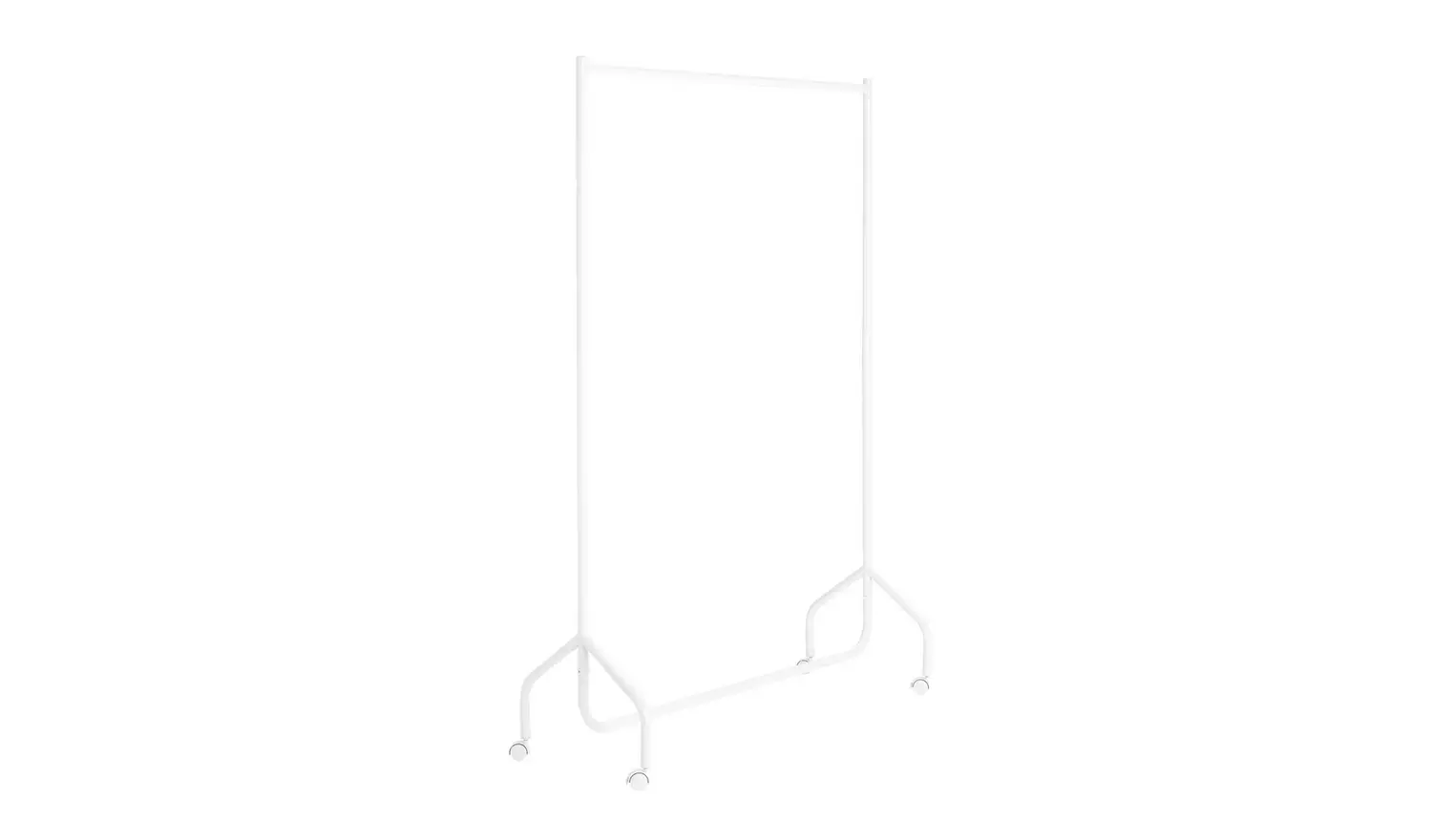 Argos Home Heavy Duty Single 4 Feet Clothes Rail- White
