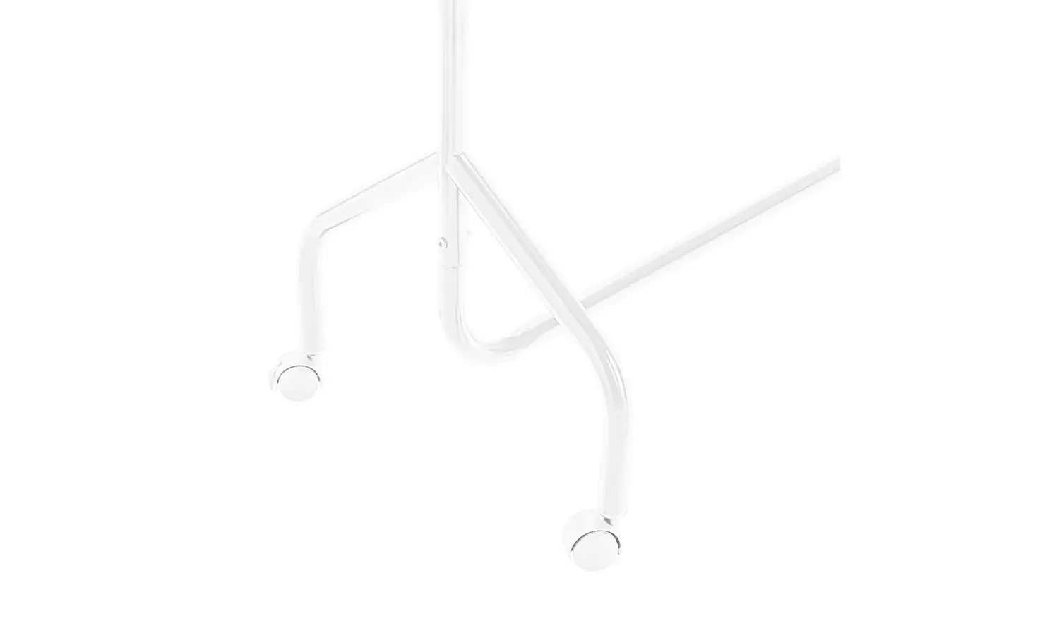 Argos Home Heavy Duty Single 4 Feet Clothes Rail- White