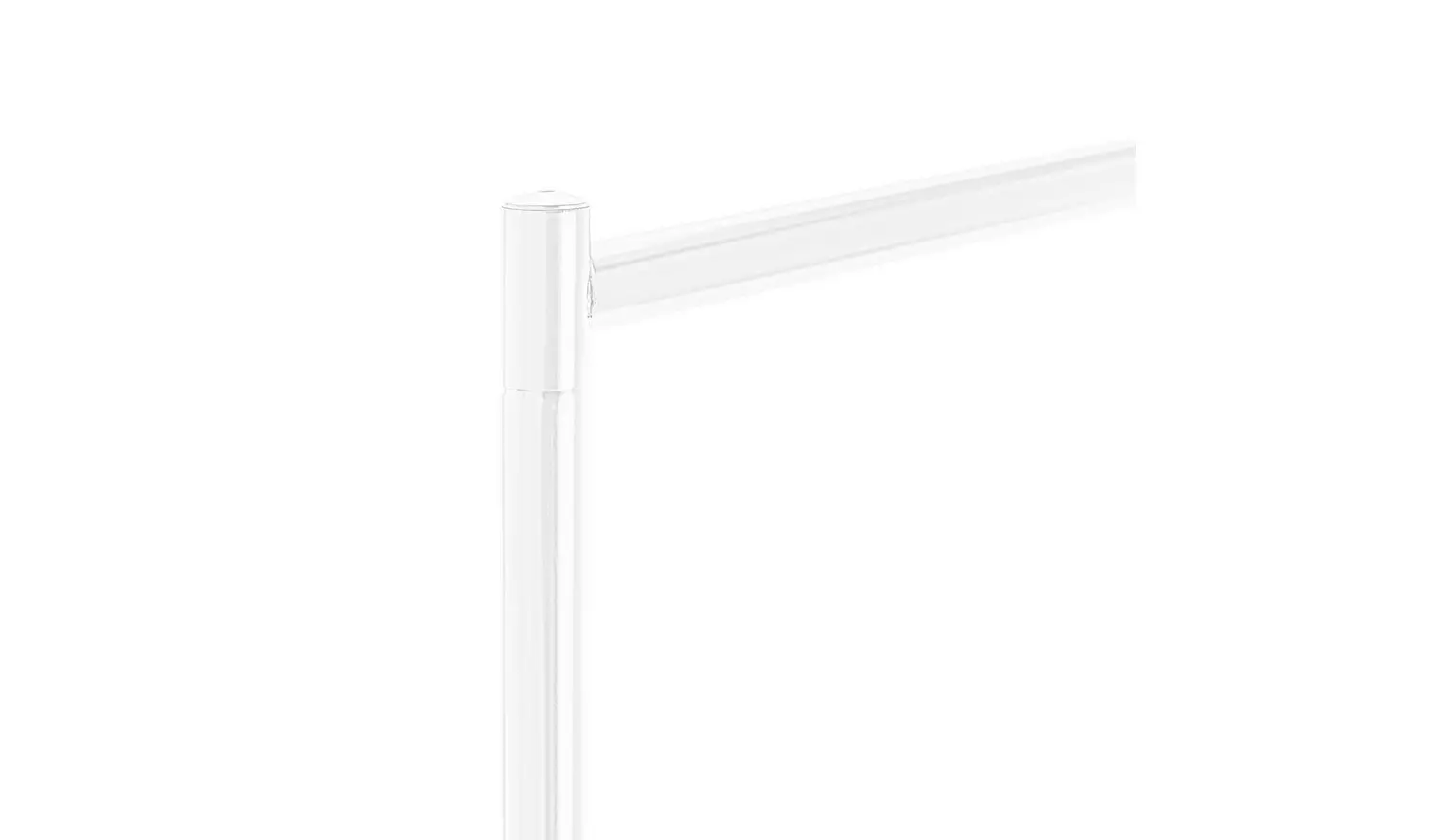 Argos Home Heavy Duty Single 4 Feet Clothes Rail- White