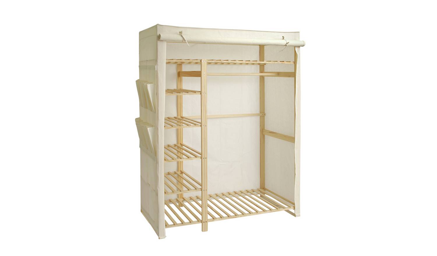Argos Home Covered Triple Wardrobe - Cream