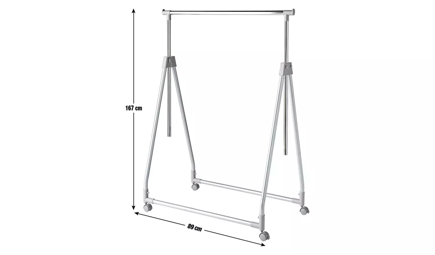 Argos Home Foldable Clothes Rail - Chrome