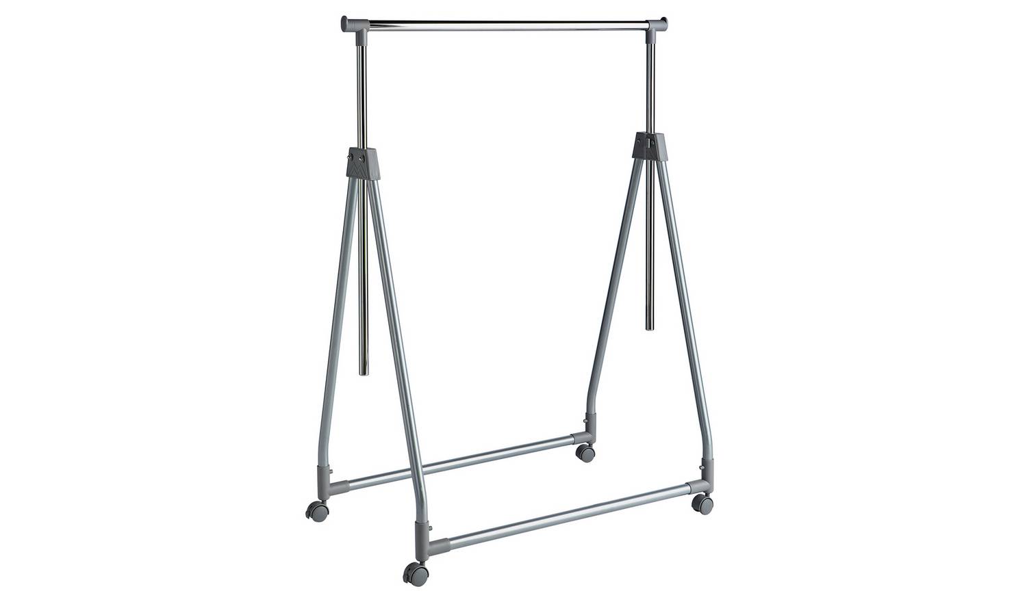 Argos Home Foldable Clothes Rail - Chrome