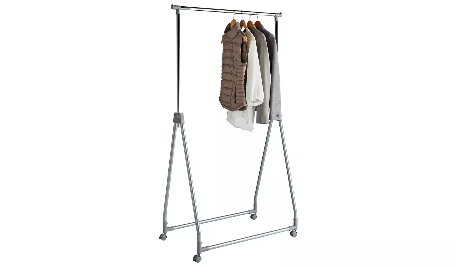 Argos Home Foldable Clothes Rail - Chrome